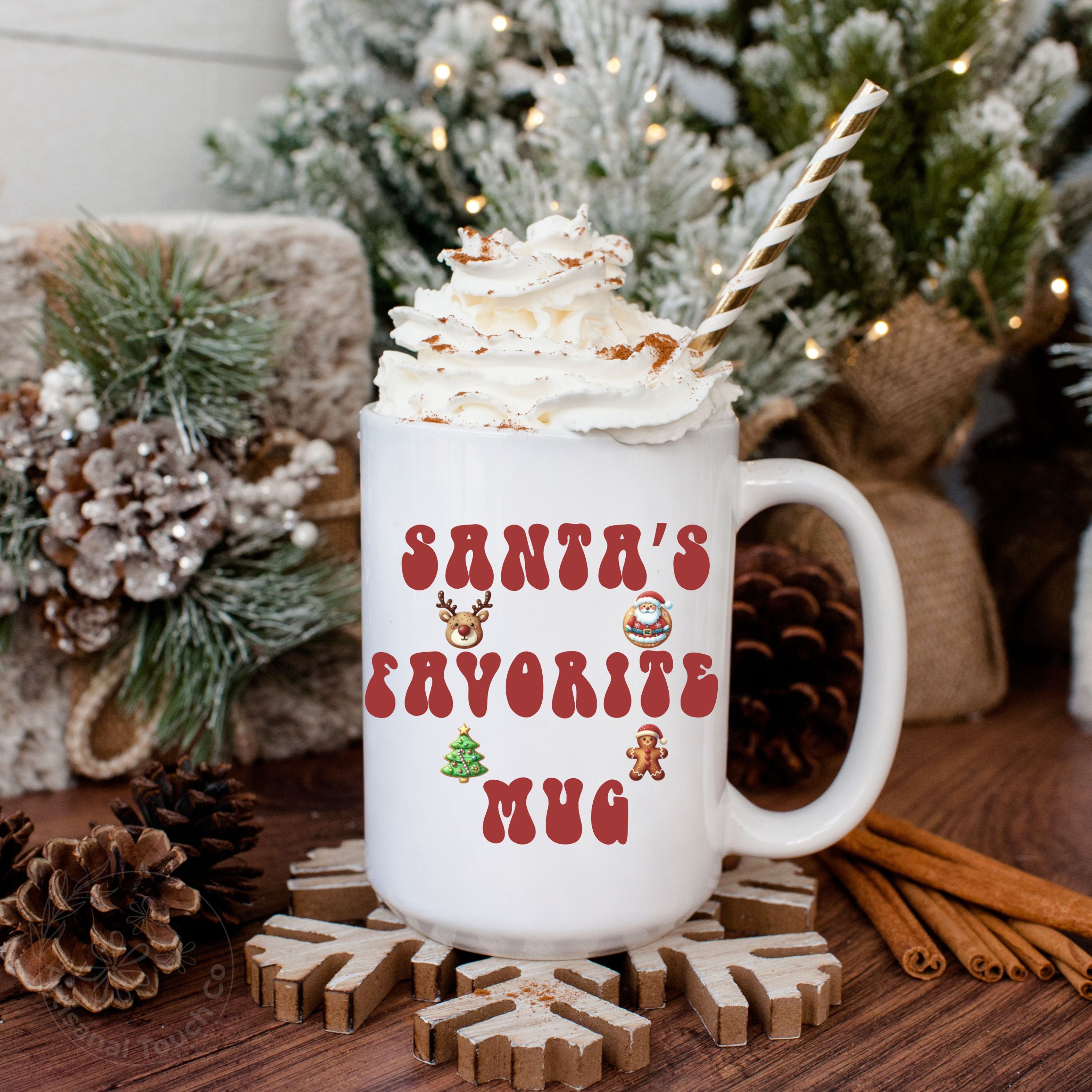 Santa Christmas Mug – Vintage Santa Face Holiday Coffee Cup (11oz & 15oz)