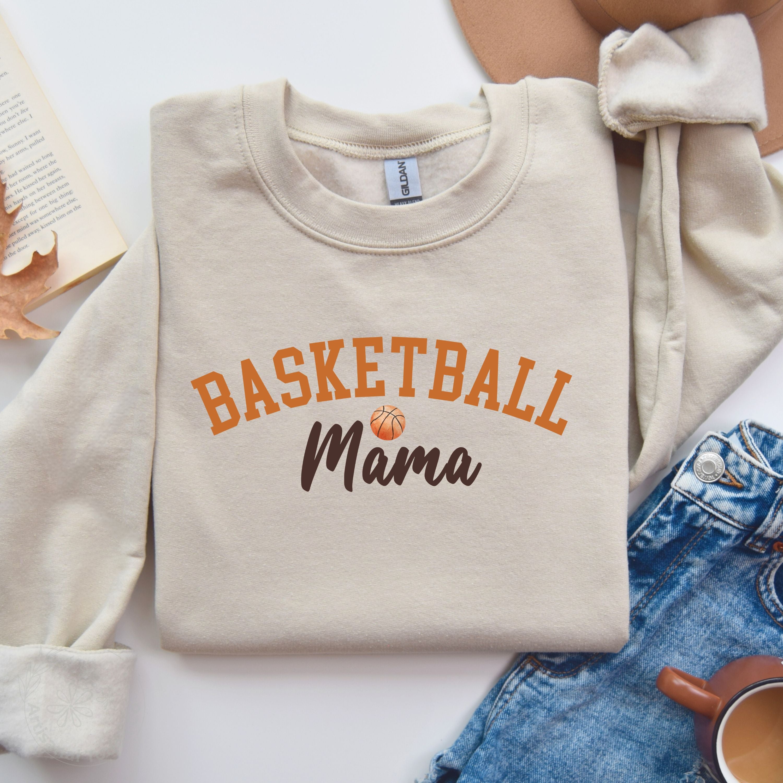 Basketball Mama Sweatshirt • Sports Mom Crewneck • Basketball Mom Shirt • Game Day Sweatshirt • Unisex S-3XL • 4 Cozy Colors