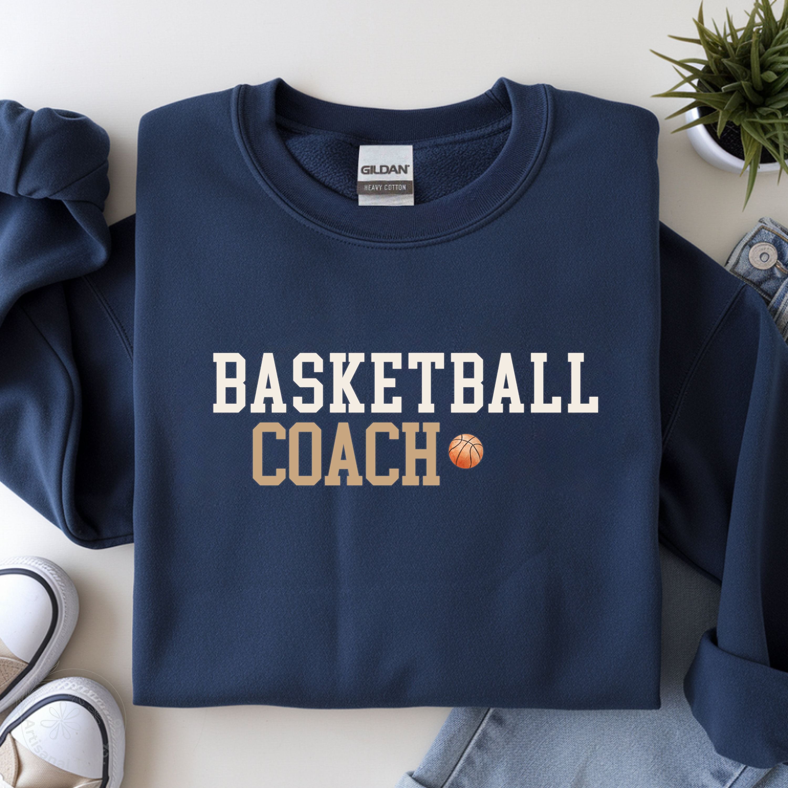 Basketball Coach Sweatshirt • Game Day Crewneck • Sports Coach Shirt • Unisex S–3XL