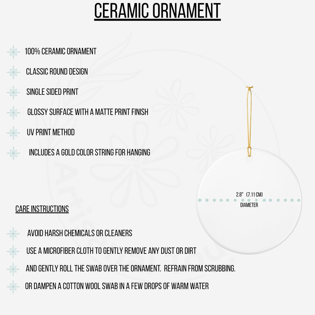 Cozy Christmas Preschool Teacher Ornament • Personalized Gift