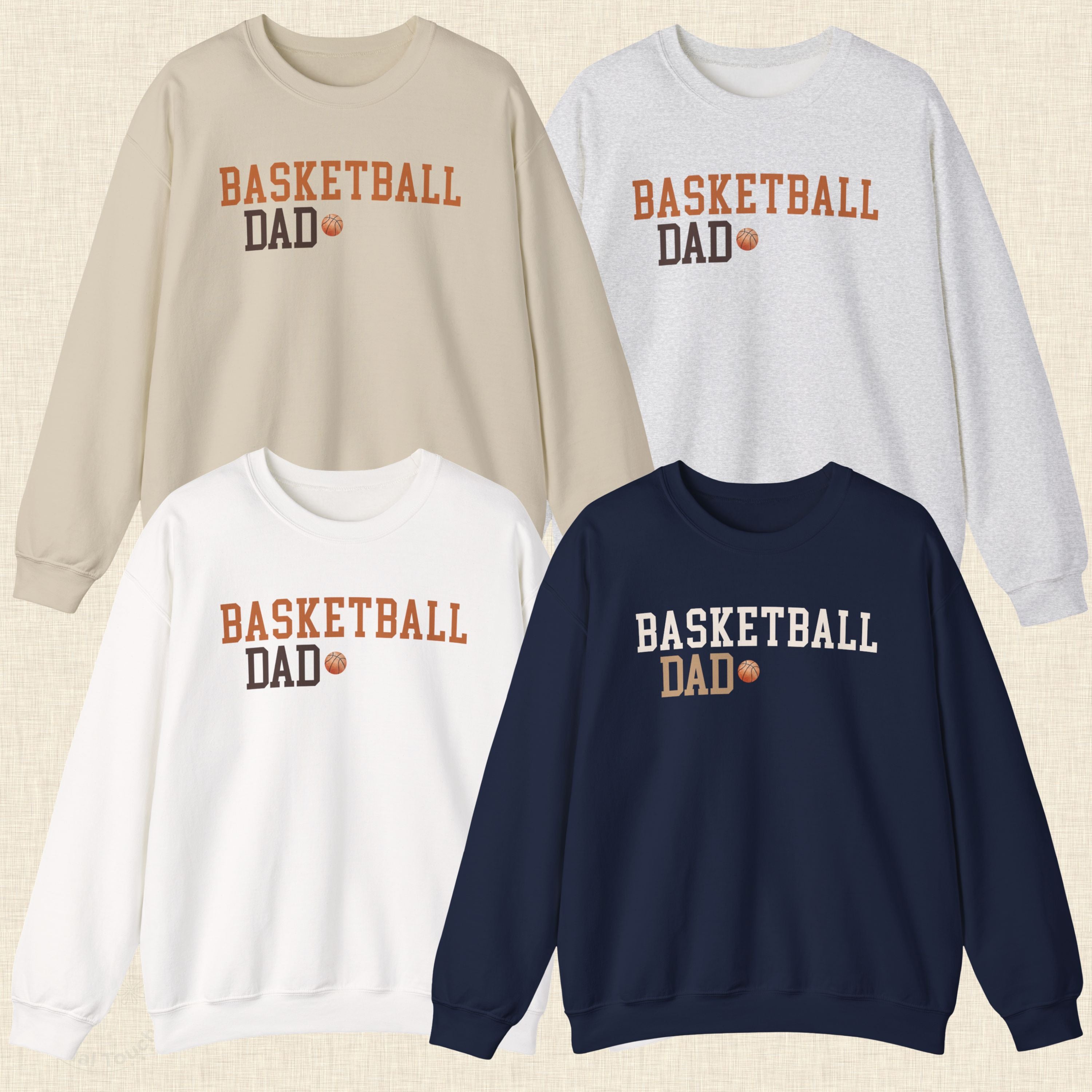 Basketball Dad Sweatshirt – Game Day Crewneck S–3XL