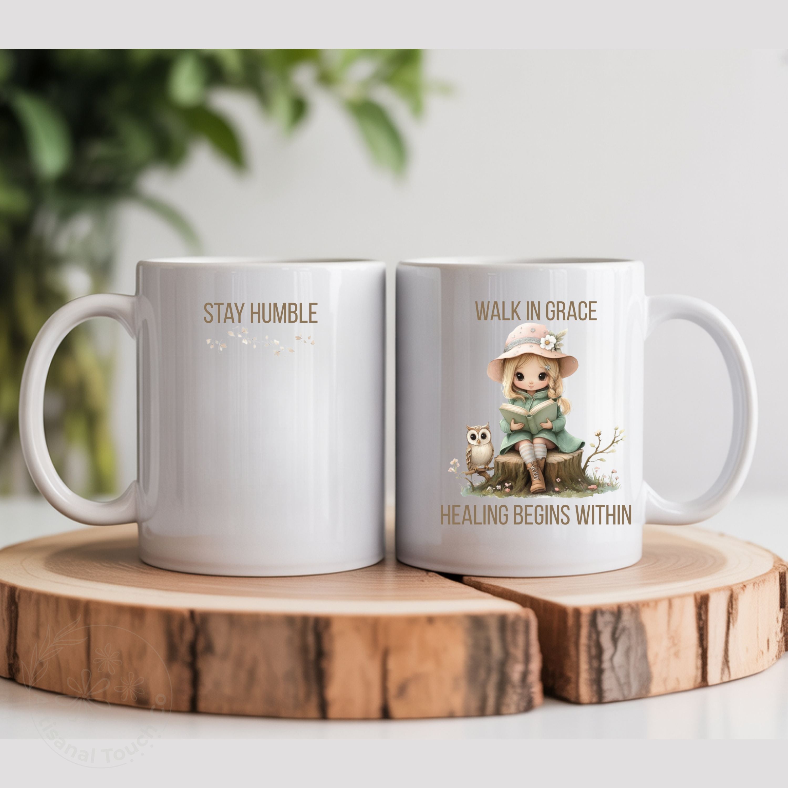 Walk in Grace Ceramic Mug – Healing Begins Within | Encouragement Gift for Her | 11oz & 15oz