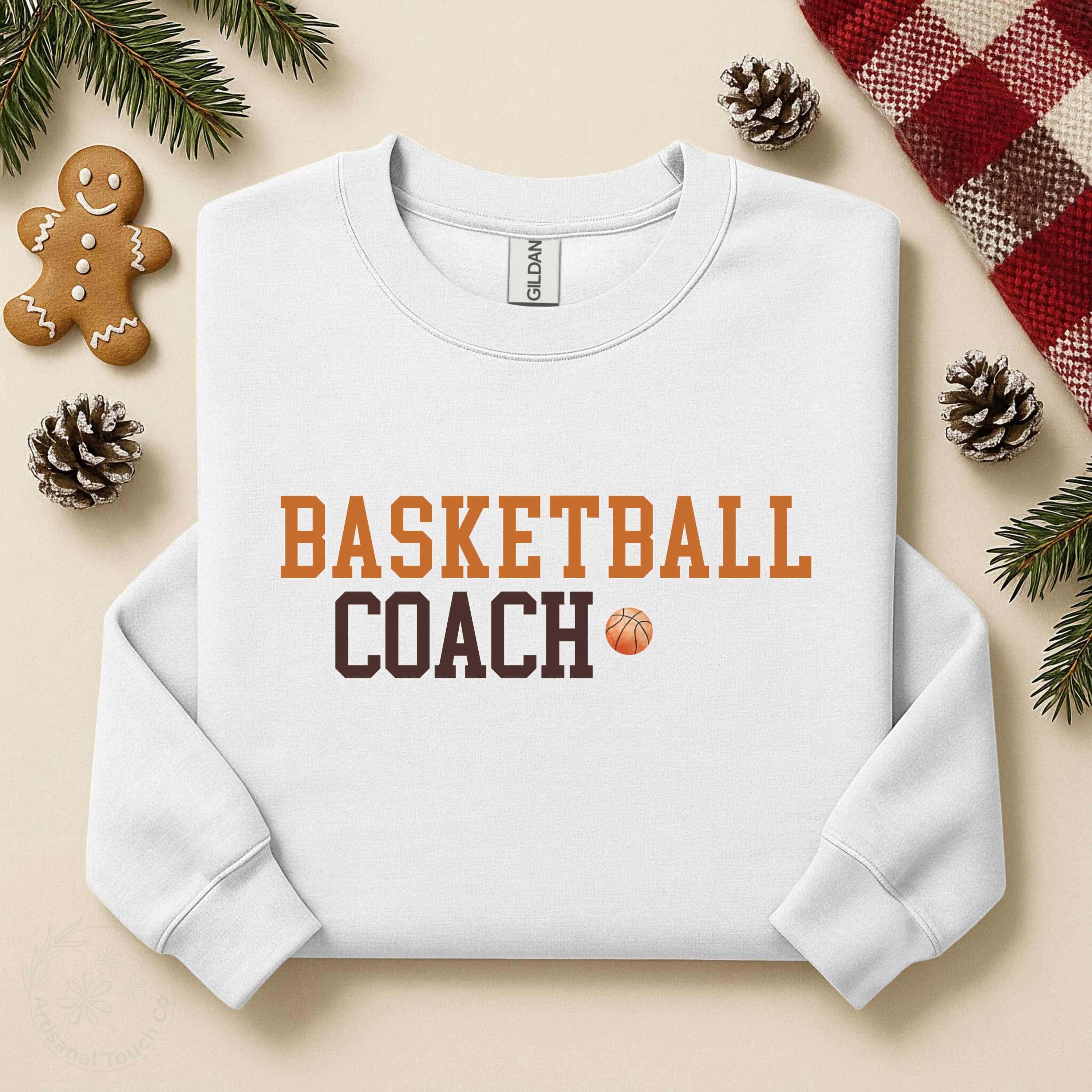 Basketball Coach Sweatshirt • Game Day Crewneck • Sports Coach Shirt • Unisex S–3XL