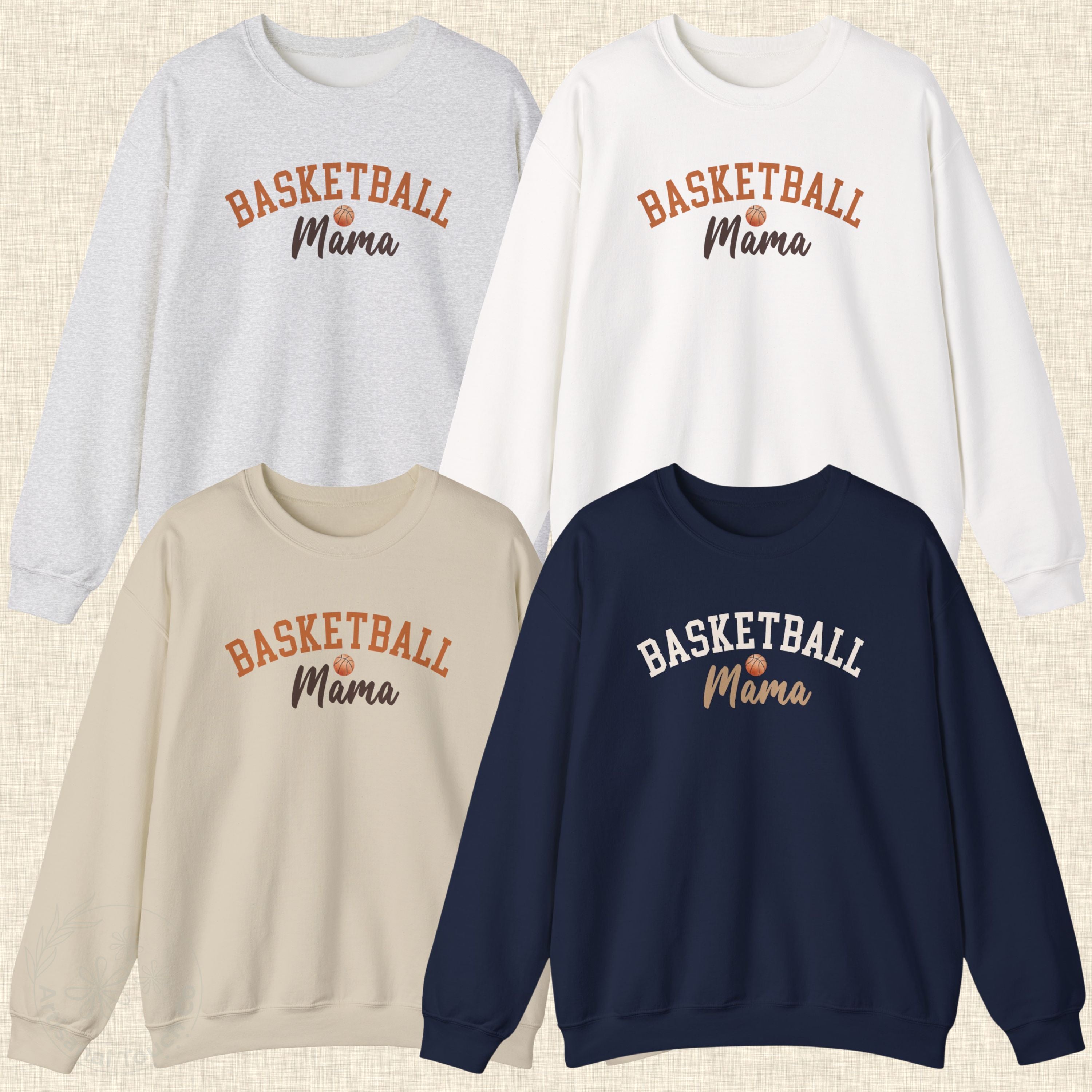 Basketball Mama Sweatshirt • Sports Mom Crewneck • Basketball Mom Shirt • Game Day Sweatshirt • Unisex S-3XL • 4 Cozy Colors