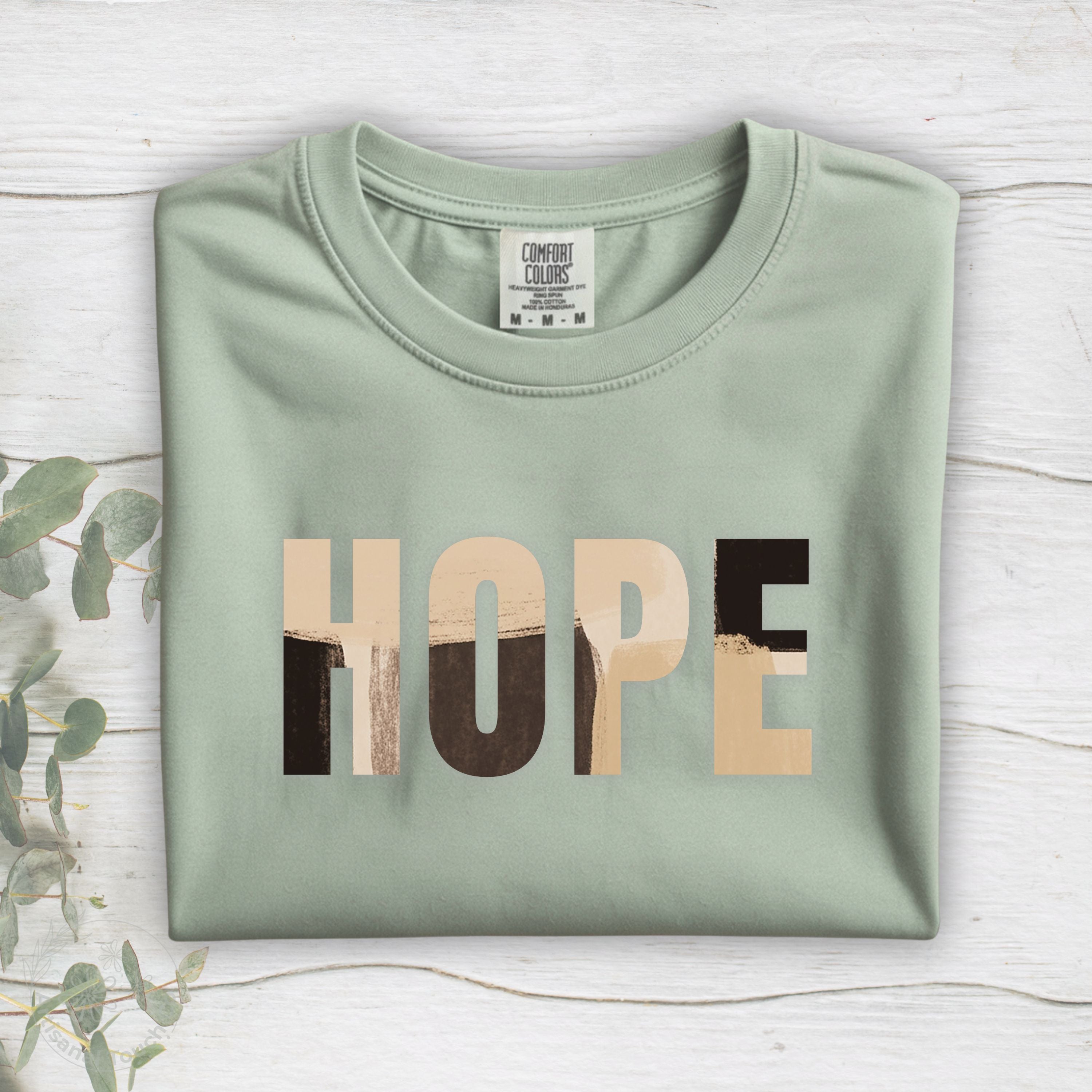 Hope shirt in bay – spiritual graphic tee