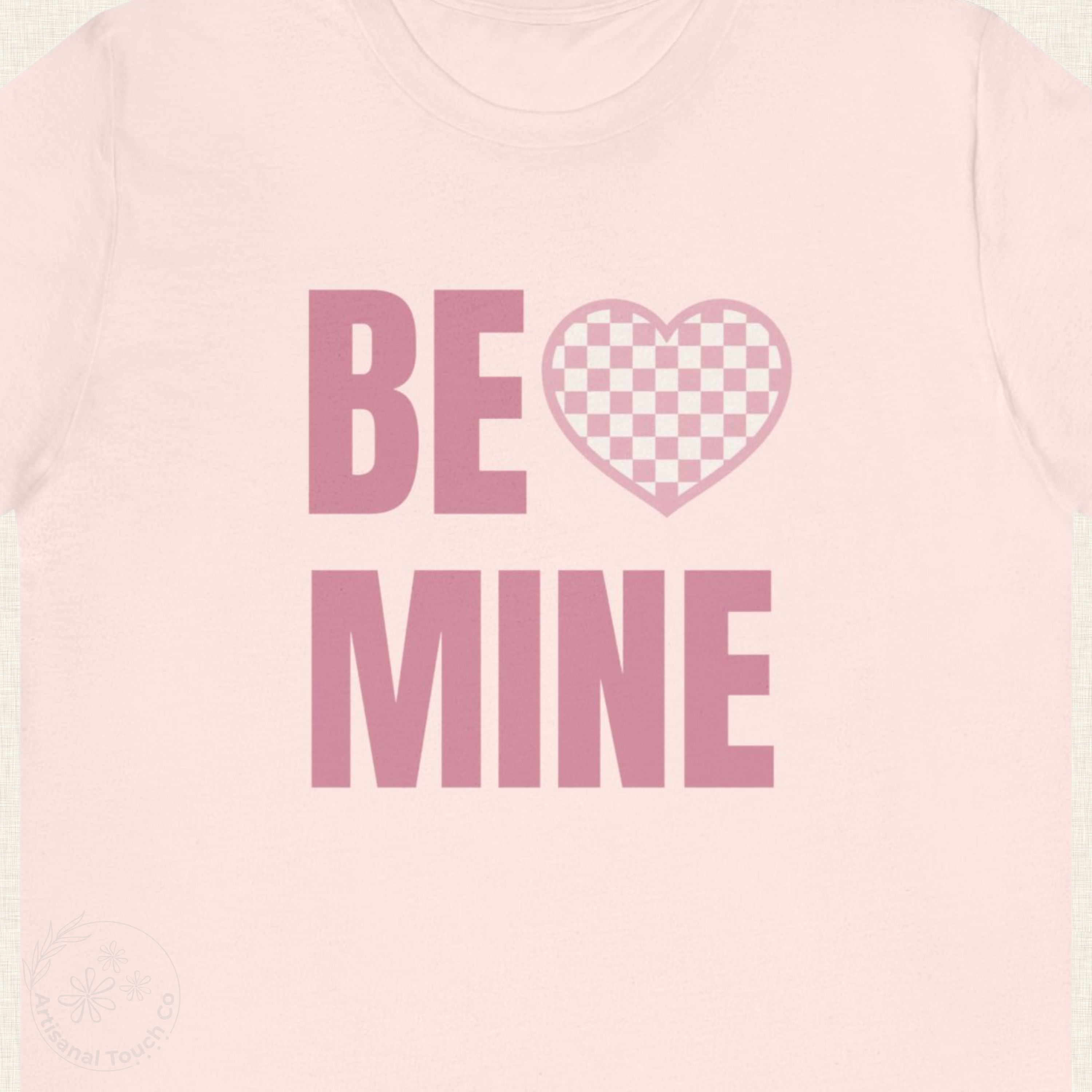 Be Mine Checkered Heart Valentine’s Tee
