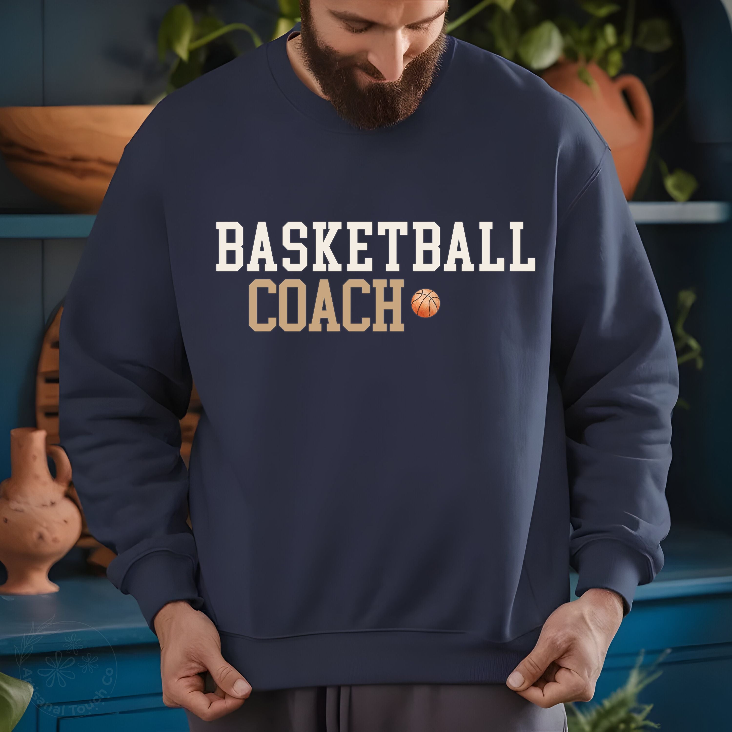 Basketball Coach Sweatshirt • Game Day Crewneck • Sports Coach Shirt • Unisex S–3XL