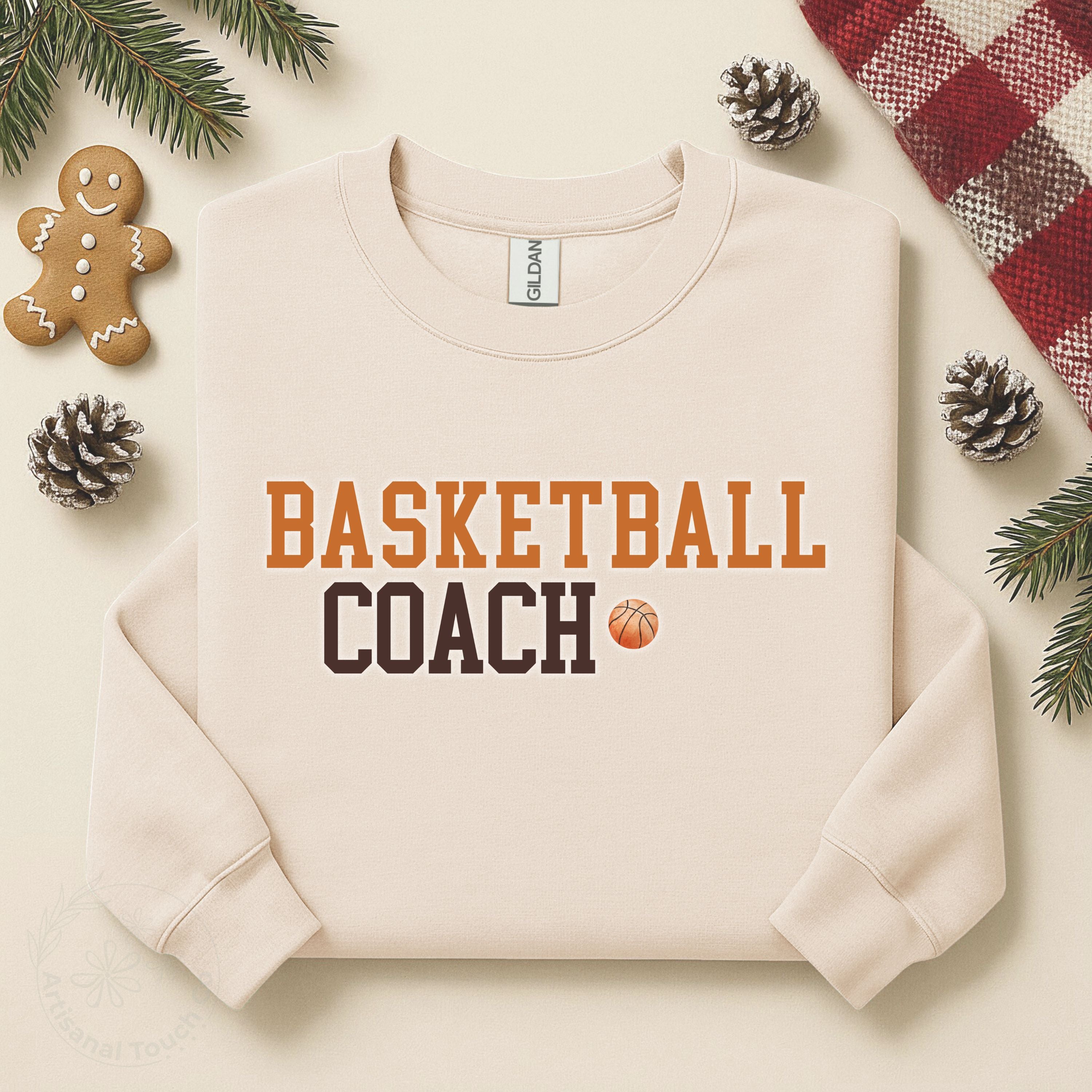 Basketball Coach Sweatshirt • Game Day Crewneck • Sports Coach Shirt • Unisex S–3XL