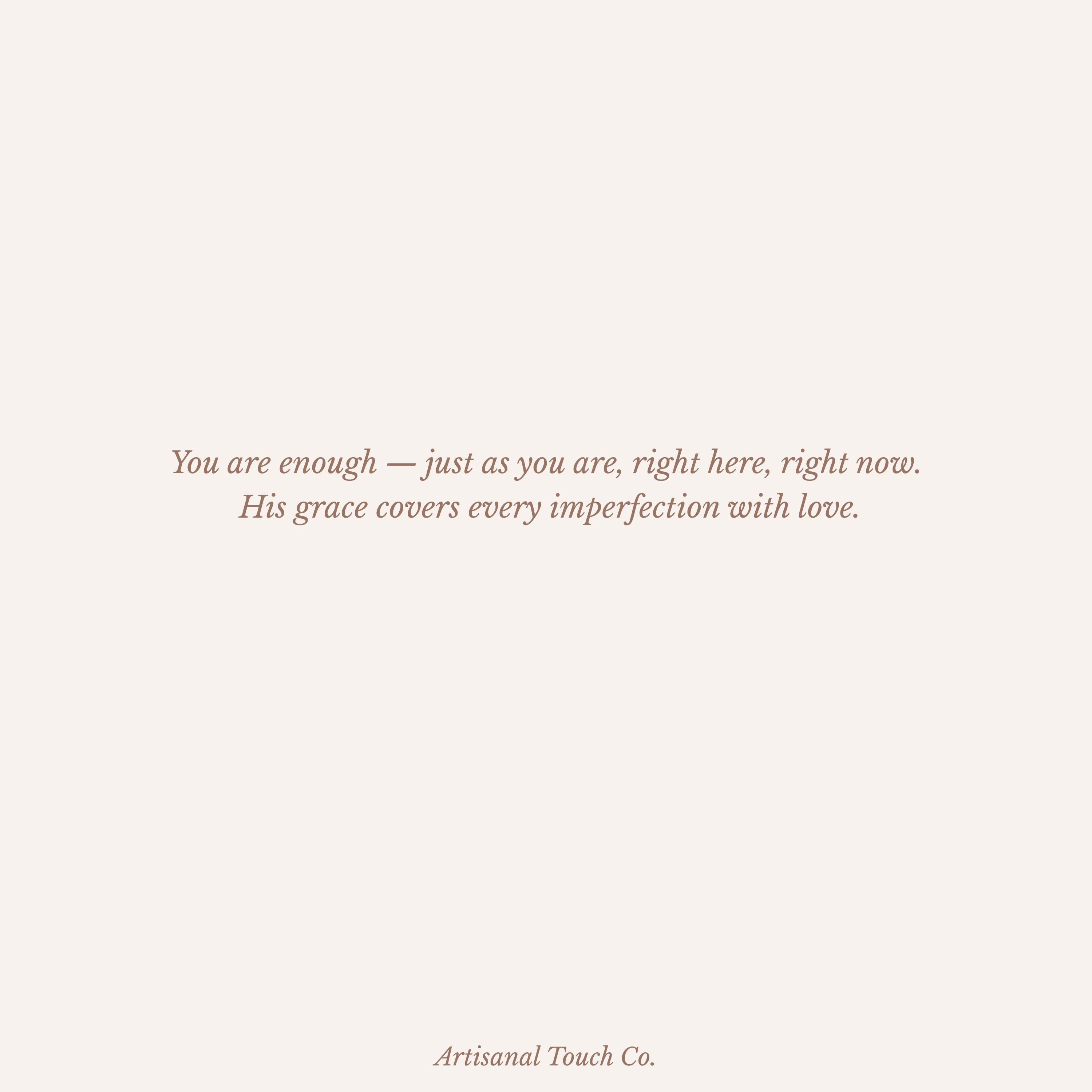 Enough Christian Tee – Inspirational Faith Shirt