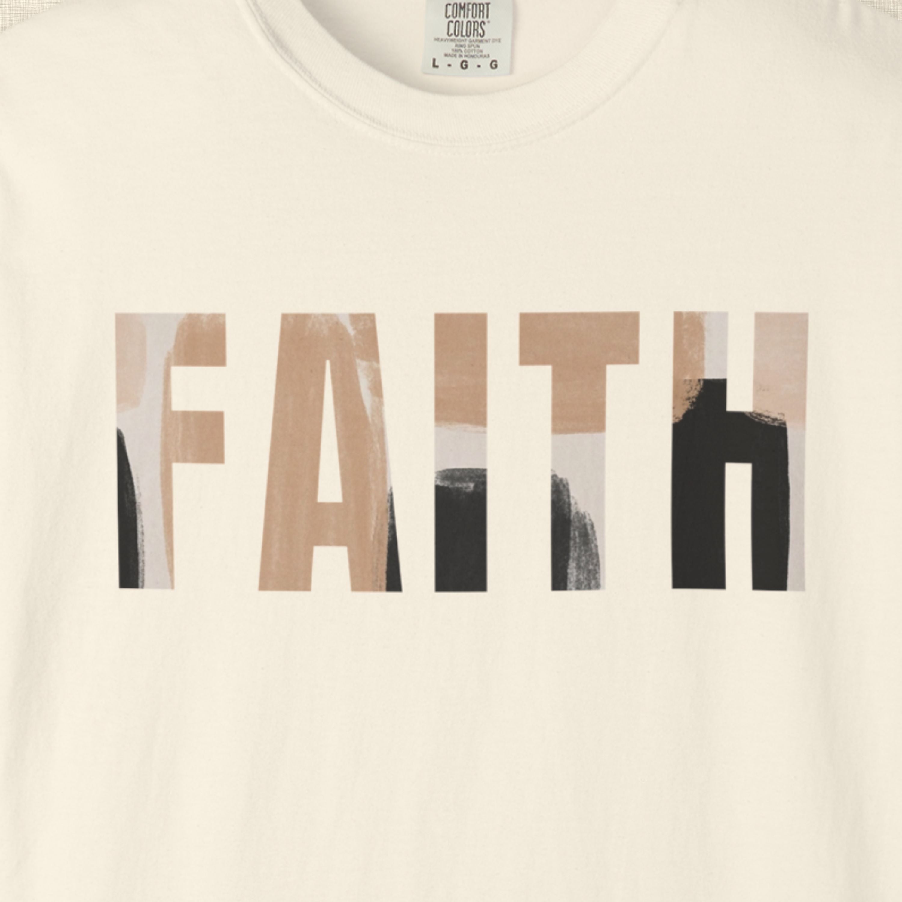 Faith Christian Tee – Neutral Minimalist Shirt