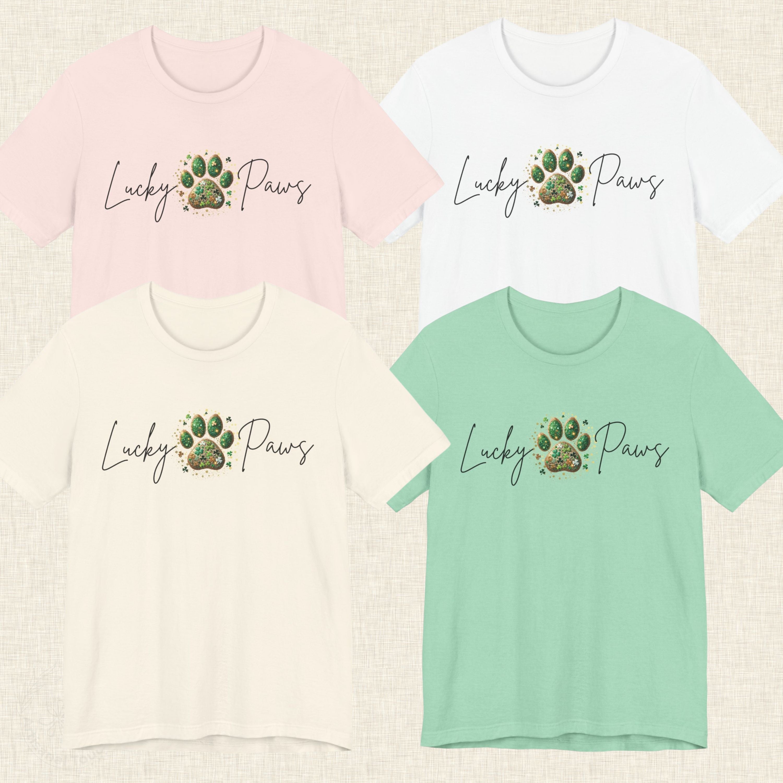 Lucky Paws Shirt – St. Patrick’s Day Dog Mom Tee