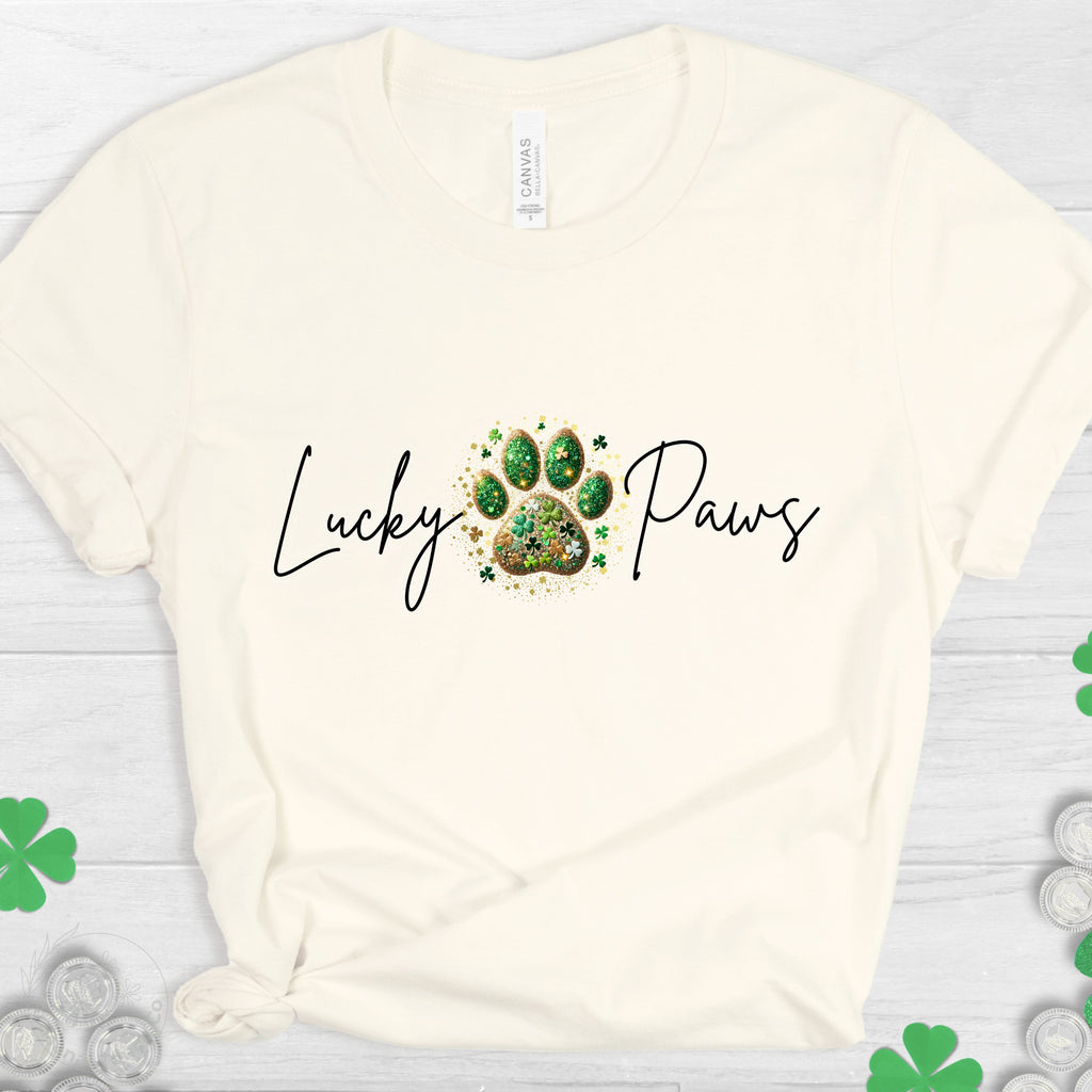 Lucky Paws Shirt – St. Patrick’s Day Dog Mom Tee