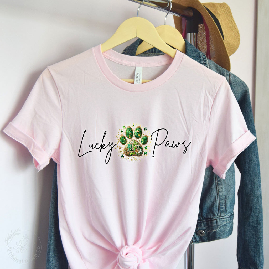 Lucky Paws Shirt – St. Patrick’s Day Dog Mom Tee