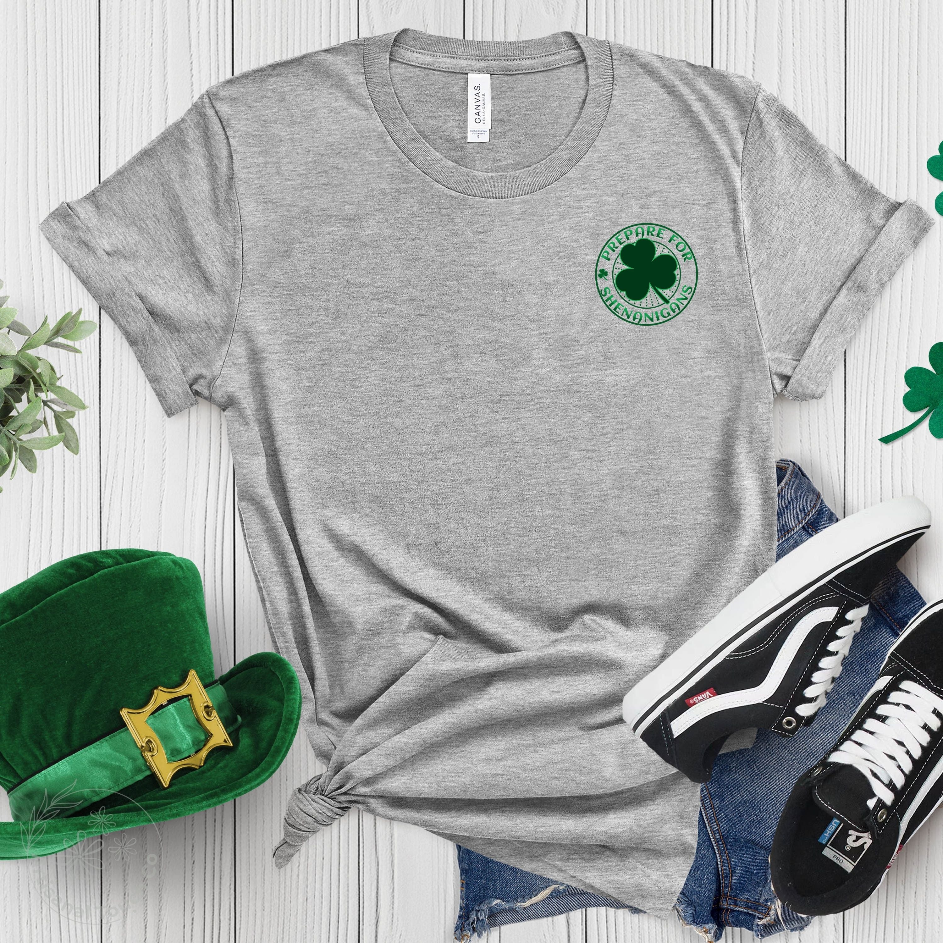 Shamrocks & Shenanigans Shirt – St. Patrick’s Day Skeleton Tee