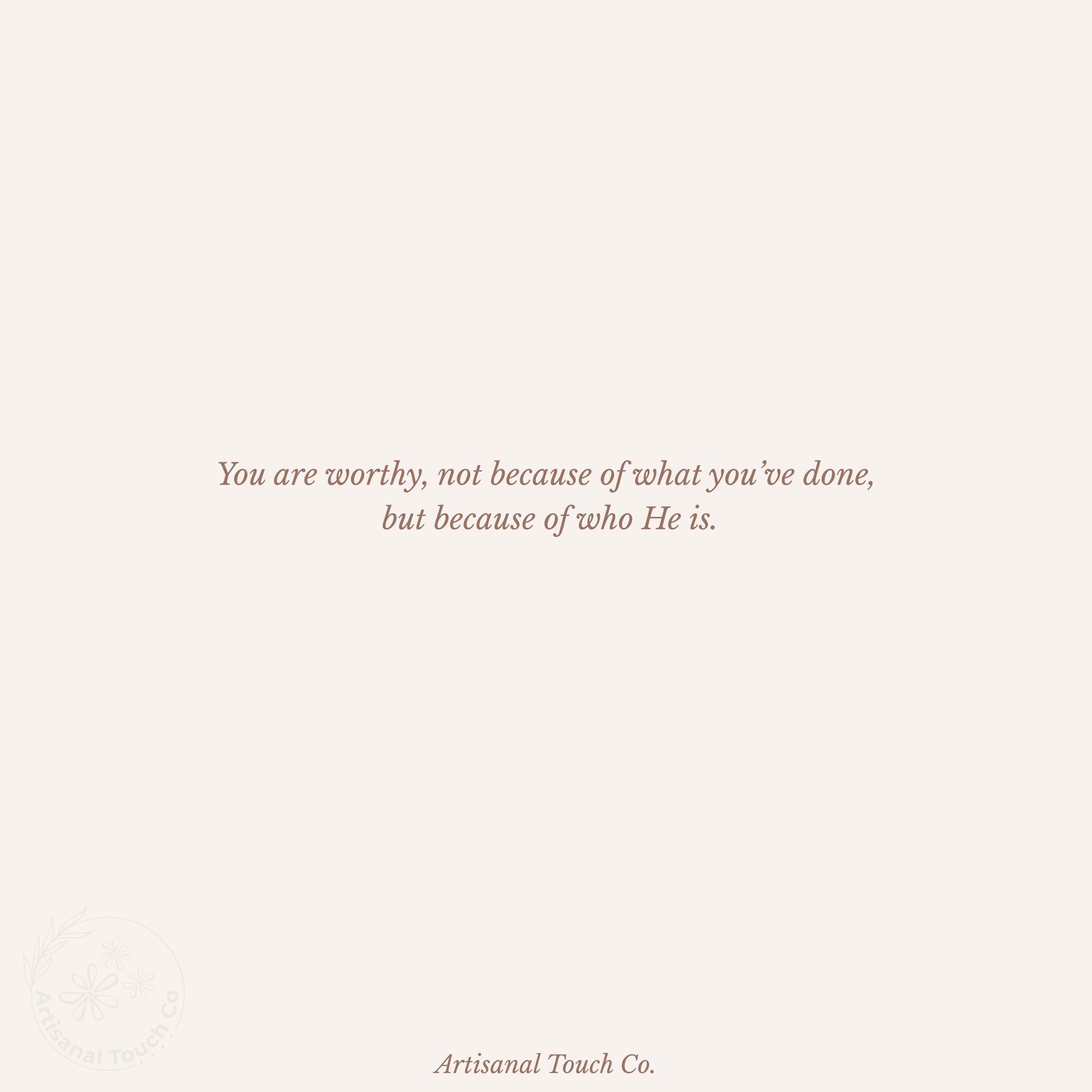 Worthy Christian Tee – Inspirational Faith Shirt